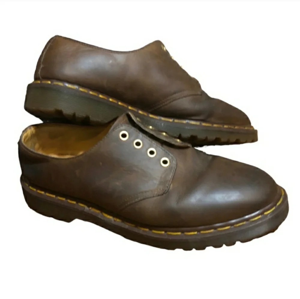 DR MARTENS 1561 Gibson Brown 4 Eye OxfordsVintage EUC!